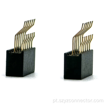 1,27 mm de cabeceamento feminino ângulo reto